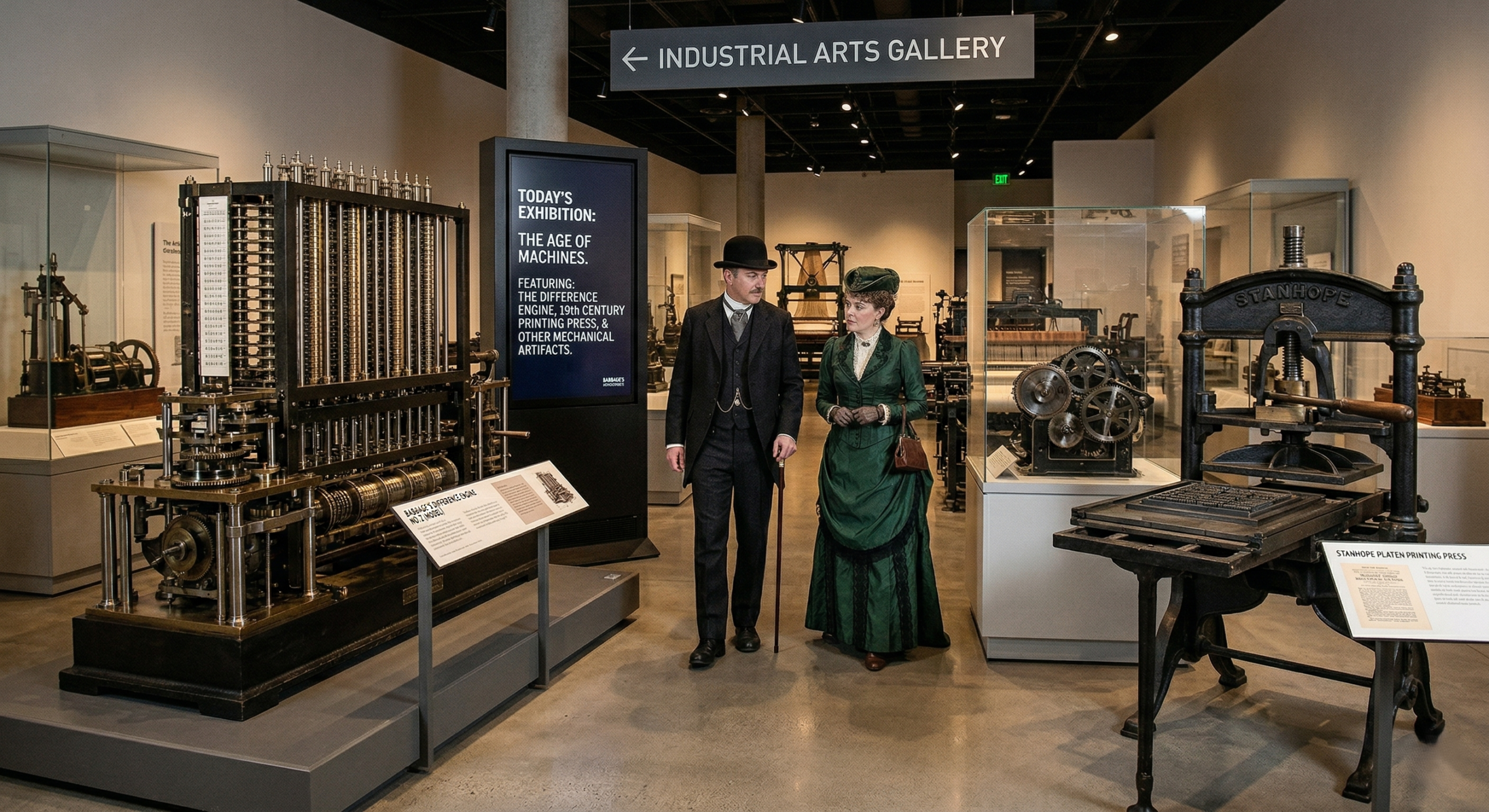Group of people walking in fog